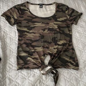 Cute army print shirt